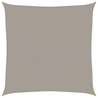 Zonnezeil 160 g/m vierkant 7x7 m HDPE lichtgrijs Zonnezeil 160 g/m vierkant 7x7 m HDPE lichtgrijs