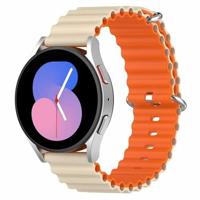 Garmin Vivomove 3 / HR / Luxe / Sport / Style / Trend - Ocean Style bandje - Beige / oranje - thumbnail