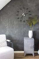 NeXtime NE-2610ZW Wandklok Dia. 58 Cm, Metaal, Zwart, &apos;Plug Inn&apos; - thumbnail