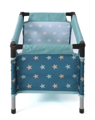 Poppen Reisbedje - Stars Turquoise