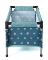 Poppen Reisbedje - Stars Turquoise - thumbnail