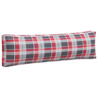 VidaXL Palletkussens 2 st ruitpatroon stof rood VidaXL Palletkussens 2 st ruitpatroon stof rood