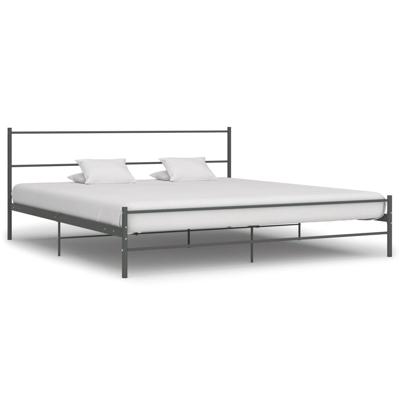 Bedframe metaal grijs 180x200 cm