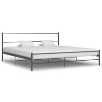 Bedframe metaal grijs 180x200 cm - thumbnail