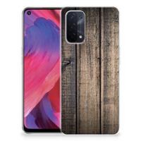 OPPO A74 5G | A54 5G | Bumper Hoesje | Steigerhout - thumbnail