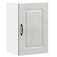 Keukenwandkast Kalmar bewerkt hout betongrijs - thumbnail