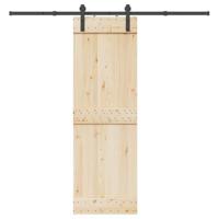 VidaXL Doos met onderdelen voor schuifdeur 213,5 cm staal zwart - thumbnail