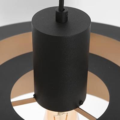 Steinhauer Zwarte hanglampFlinter Ø 50cm - 3329ZW
