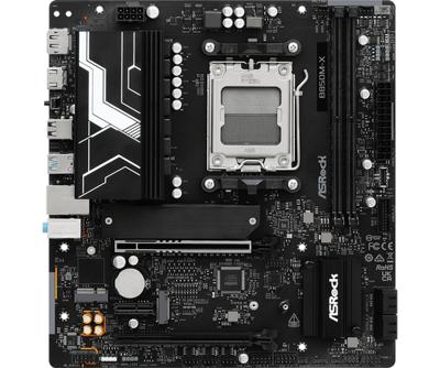 ASRock B850M-X Moederbord Socket AMD AM5 Vormfactor Micro-ATX Moederbord chipset AMD® B850