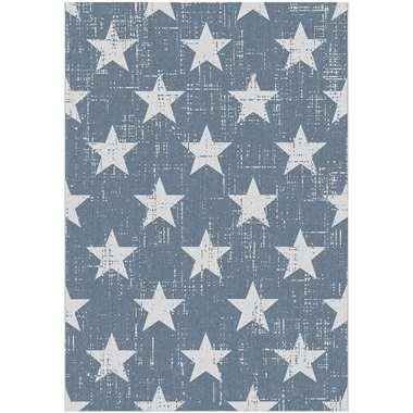 Binnen-/buitenvloerkleed Maleo - blauw - 200x290 cm