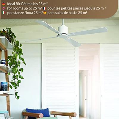 Lucci AIR Climate I Plafondventilator 35 W (Ø x h) 132 cm x 31 cm Wit Met afstandsbediening Lucci AIR Climate I Plafondventilator 35 W (Ø x h) 132 cm x 31 cm Wit Met afstandsbediening