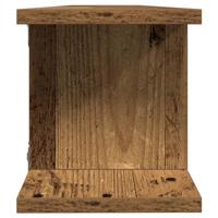 Wandschappen 2 st 105x18x20 cm bewerkt hout oud houtkleurig - thumbnail
