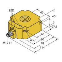 Turck Inductieve sensor Niet vlak PNP wisselcontact NI75U-Q80-VP4X2-H1141 - thumbnail