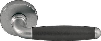 Formani TIMELESS 1932PR deurkruk geveerd op rozet - PVD mat nikkel/bakeliet
