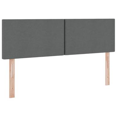 Opbergbed met matras Donkergrijs 140 x 190 cm Bewerkt hout