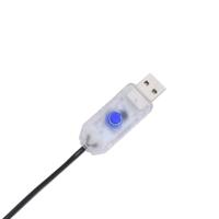 Kerstverlichting vallende ster silhouet 80 LEDs warm wit - thumbnail