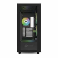 Sharkoon rebel c60 rgb midi tower behuizing (zwart | 2x usb-a | 1x usb-c | rgb | tempered glass) - thumbnail