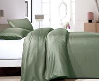 RoyalTextile - Satin Point Dekbedovertrek Micropercal - Groen - 240 x 220 - thumbnail