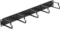 Delock 42496 19 inch Kabelgeleiding voor patchkast 1 HE Diepzwart (RAL 9005) - thumbnail