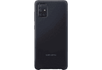 Silicone Cover EF-PA715 - Achterzijde behuizing voor mobiele telefoon - silicone - zwart - voor Galaxy A71 - thumbnail