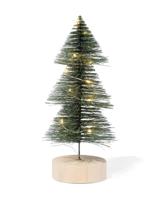 HEMA Mini kerstboom met lichtjes (wit) - thumbnail