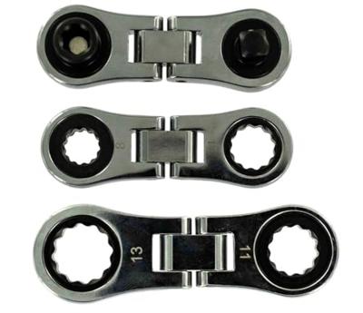 BUSCHiNG ratelsleutelset "micro" ratchet wrench set mini double ring