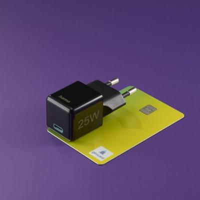 Hama Fast Charger USB-C PD/Qualcomm® Super-Mini Charger 25 W Oplader Zwart - thumbnail
