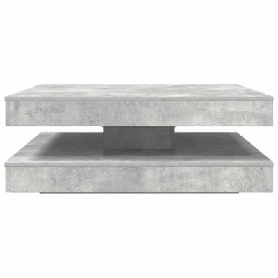 Salontafel 360 graden draaibaar 90x90x34,5 cm betongrijs