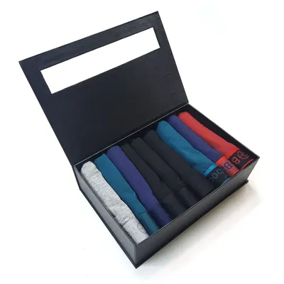 9-pak heren boxershorts bamboe - Rico - Cadeau verpakking multipack heren onderbroeken