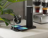 ZENS Dual qi Apple-Watch ZEDC05B Inductie lader 2000 mA Uitgangen Qi-standaard Zwart - thumbnail