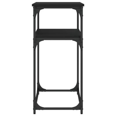 Wandtafel 100x35,5x75 cm bewerkt hout zwart