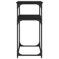 Wandtafel 100x35,5x75 cm bewerkt hout zwart - thumbnail