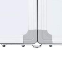 Whiteboard magnetisch inklapbaar 200x50x1,7 cm aluminium - thumbnail