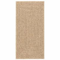 Vloerkleed ZIZUR binnen en buiten 60x110 cm jute look - thumbnail