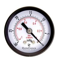 Double Scale Vacuum Mini Shockproof Pressure Gauge - thumbnail