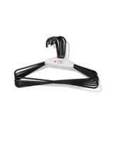 HEMA Kledinghangers kunststof zwart - 6 stuks (zwart) - thumbnail