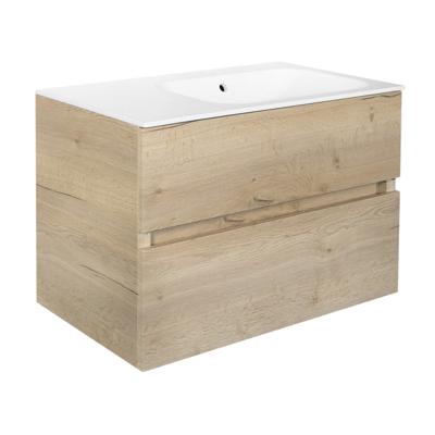 Onderkast Best Design Splash Halifax Greeploos 80x56x47 cm 2 Softclose Laden Eiken