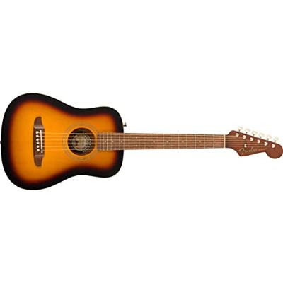 Fender California Series Redondo Mini 1/2 Sunburst akoestische westerngitaar - thumbnail