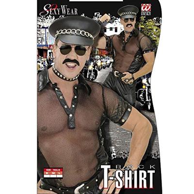 Net T-shirt zwart man