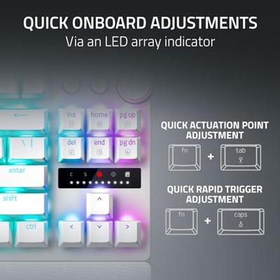 Razer Huntsman V3 Pro TKL Wit - Razer Analog Optical Gen-2