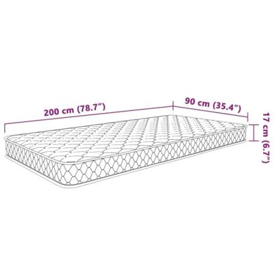 Matras traagschuim 200x90x17 cm