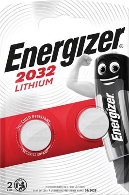 Energizer Knoopcel CR2032 3 V 2 stuk(s) 240 mAh Lithium CR2032