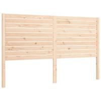 Bedframe met hoofdbord massief hout - thumbnail