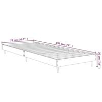 Bedframe bewerkt hout sonoma eikenkleurig 75x190 cm - thumbnail
