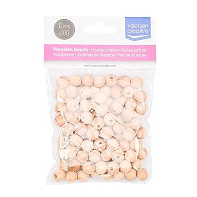 Vaessen Creative • houten kralen 12mm 100stuks