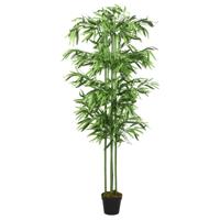 Kunstplant bamboe 384 bladeren 120 cm groen - thumbnail