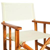 VidaXL Regisseursstoelen 2 st massief acaciahout - thumbnail