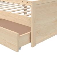 Bedframe met lades massief grenenhout 90x200 cm - thumbnail