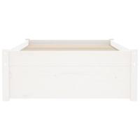 Bedframe massief hout wit 75x190 cm 2FT6 Small Single - thumbnail