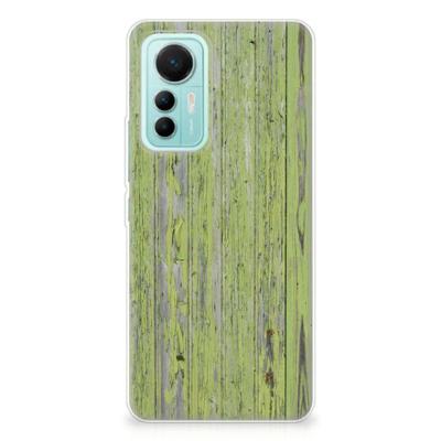 Xiaomi 12 Lite | Bumper Hoesje | Green Wood